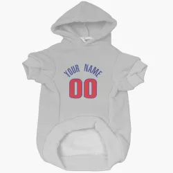 Detroit Pistons Custom White Pet Hoodie for Dog & Cat