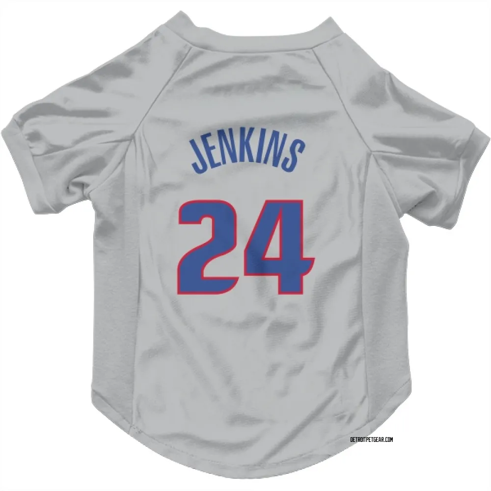 Detroit Pistons Daniss Jenkins Gray Pet Jersey for Dog & Cat