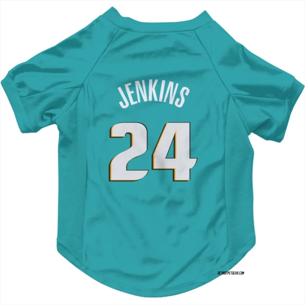 Detroit Pistons Daniss Jenkins Teal Pet Jersey for Dog & Cat