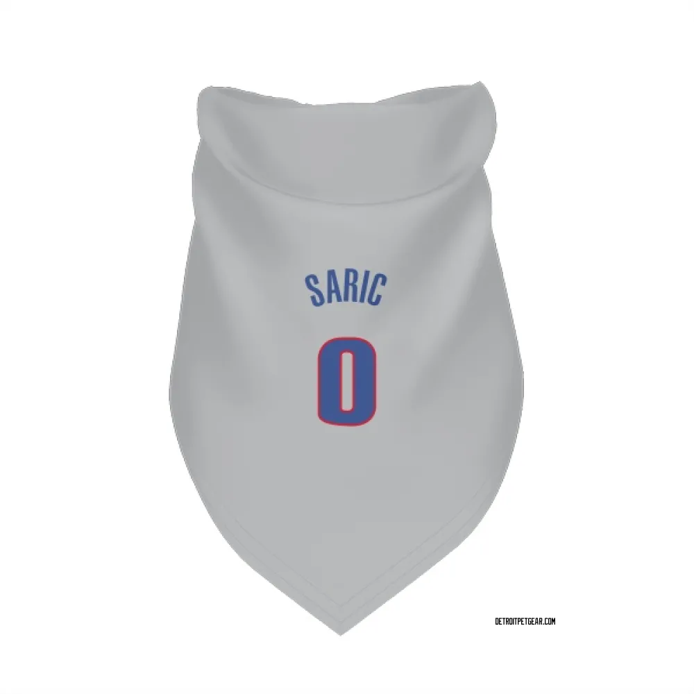 Detroit Pistons Dario Saric Gray Pet Bandana for Dog & Cat