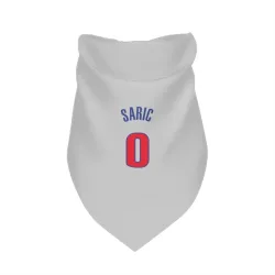Detroit Pistons Dario Saric White Pet Bandana for Dog & Cat
