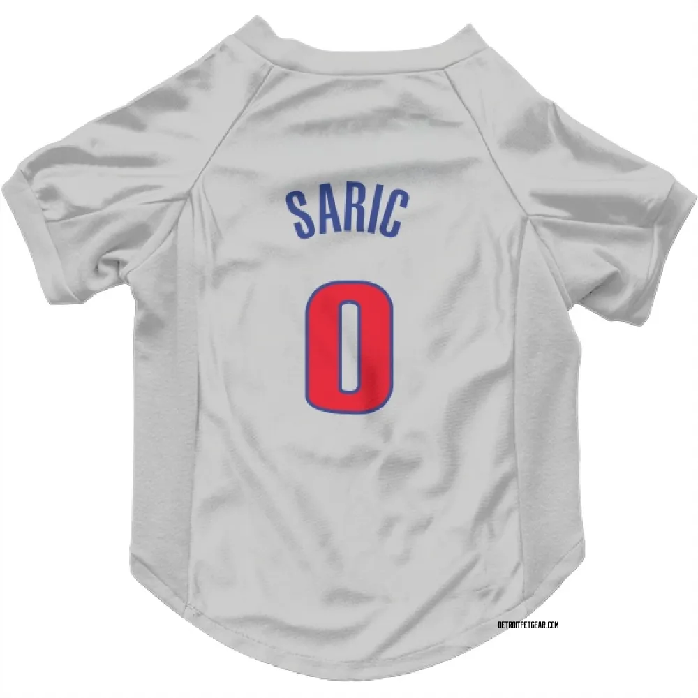 Detroit Pistons Dario Saric White Pet Jersey for Dog & Cat