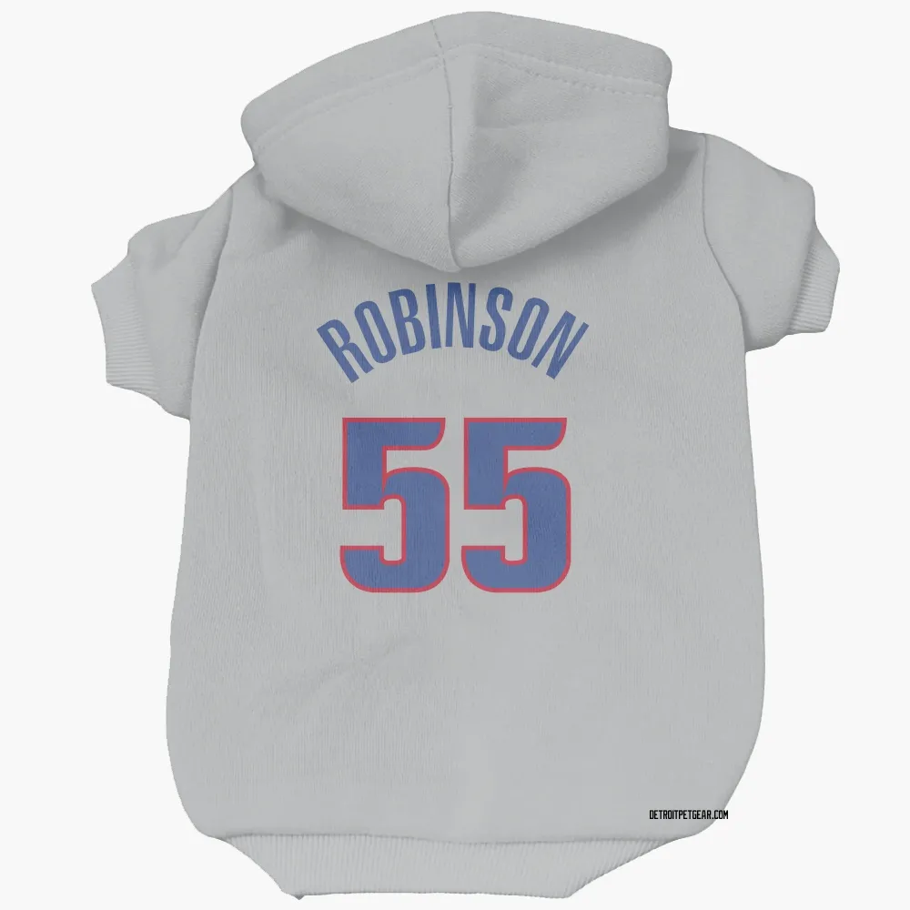 Detroit Pistons Duncan Robinson Gray Pet Hoodie for Dog & Cat