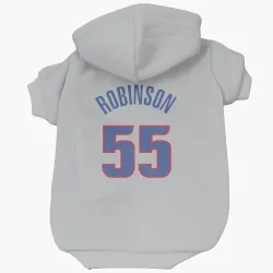Detroit Pistons Duncan Robinson Gray Pet Hoodie for Dog & Cat