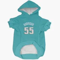 Detroit Pistons Duncan Robinson Teal Pet Hoodie for Dog & Cat