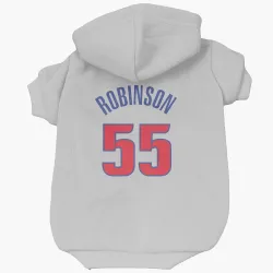 Detroit Pistons Duncan Robinson White Pet Hoodie for Dog & Cat