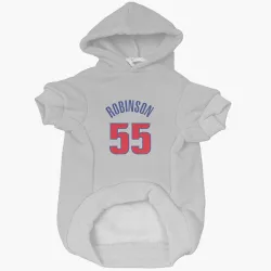 Detroit Pistons Duncan Robinson White Pet Hoodie for Dog & Cat