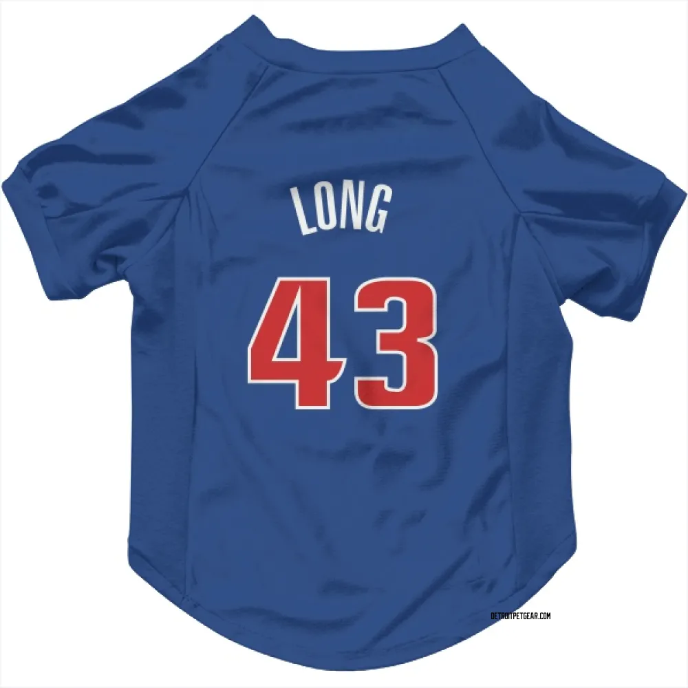 Detroit Pistons Grant Long Blue Pet Jersey for Dog & Cat