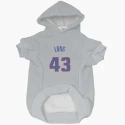 Detroit Pistons Grant Long Gray Pet Hoodie for Dog & Cat
