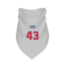 Detroit Pistons Grant Long White Pet Bandana for Dog & Cat