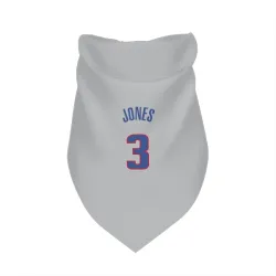 Detroit Pistons Isaac Jones Gray Pet Bandana for Dog & Cat