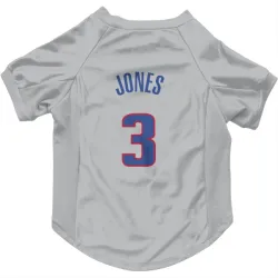 Detroit Pistons Isaac Jones Gray Pet Jersey for Dog & Cat