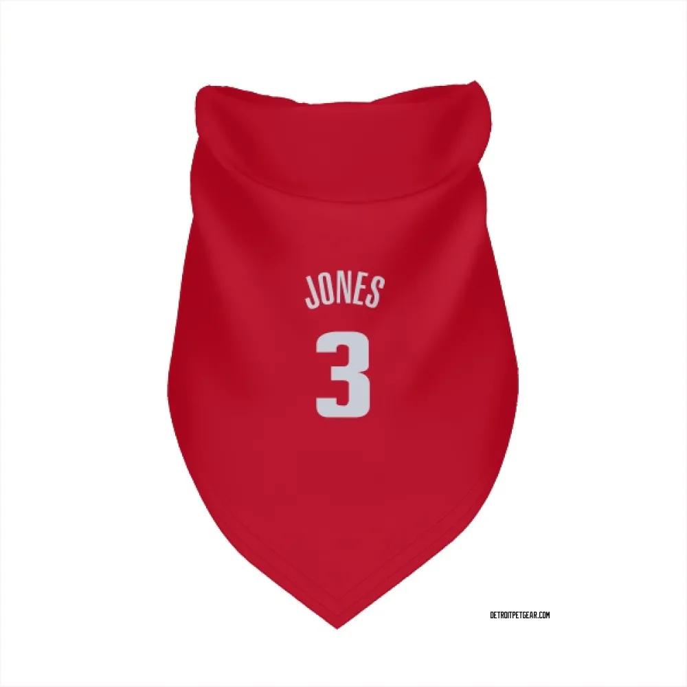 Detroit Pistons Isaac Jones Red Pet Bandana for Dog & Cat