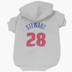 Detroit Pistons Isaiah Stewart White Pet Hoodie for Dog & Cat