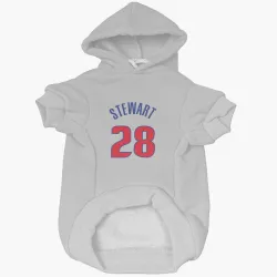 Detroit Pistons Isaiah Stewart White Pet Hoodie for Dog & Cat