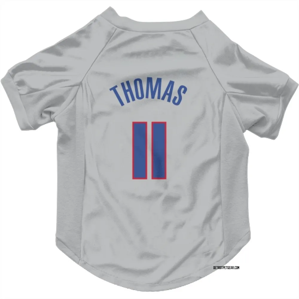 Detroit Pistons Isiah Thomas Gray Pet Jersey for Dog & Cat