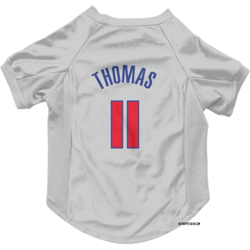 Detroit Pistons Isiah Thomas White Pet Jersey for Dog & Cat