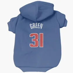 Detroit Pistons Javonte Green Blue Pet Hoodie for Dog & Cat