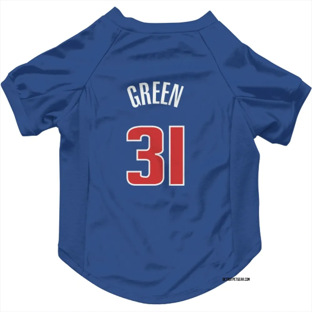 Detroit Pistons Javonte Green Blue Pet Jersey for Dog & Cat