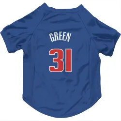 Detroit Pistons Javonte Green Blue Pet Jersey for Dog & Cat