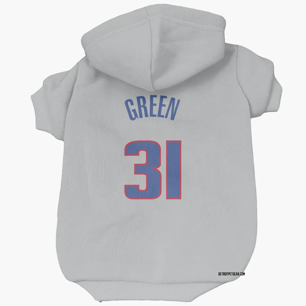 Detroit Pistons Javonte Green Gray Pet Hoodie for Dog & Cat