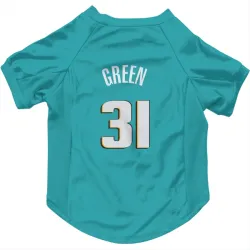 Detroit Pistons Javonte Green Teal Pet Jersey for Dog & Cat