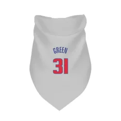 Detroit Pistons Javonte Green White Pet Bandana for Dog & Cat