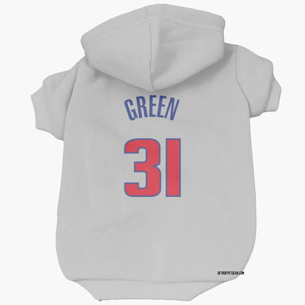 Detroit Pistons Javonte Green White Pet Hoodie for Dog & Cat