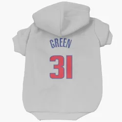 Detroit Pistons Javonte Green White Pet Hoodie for Dog & Cat