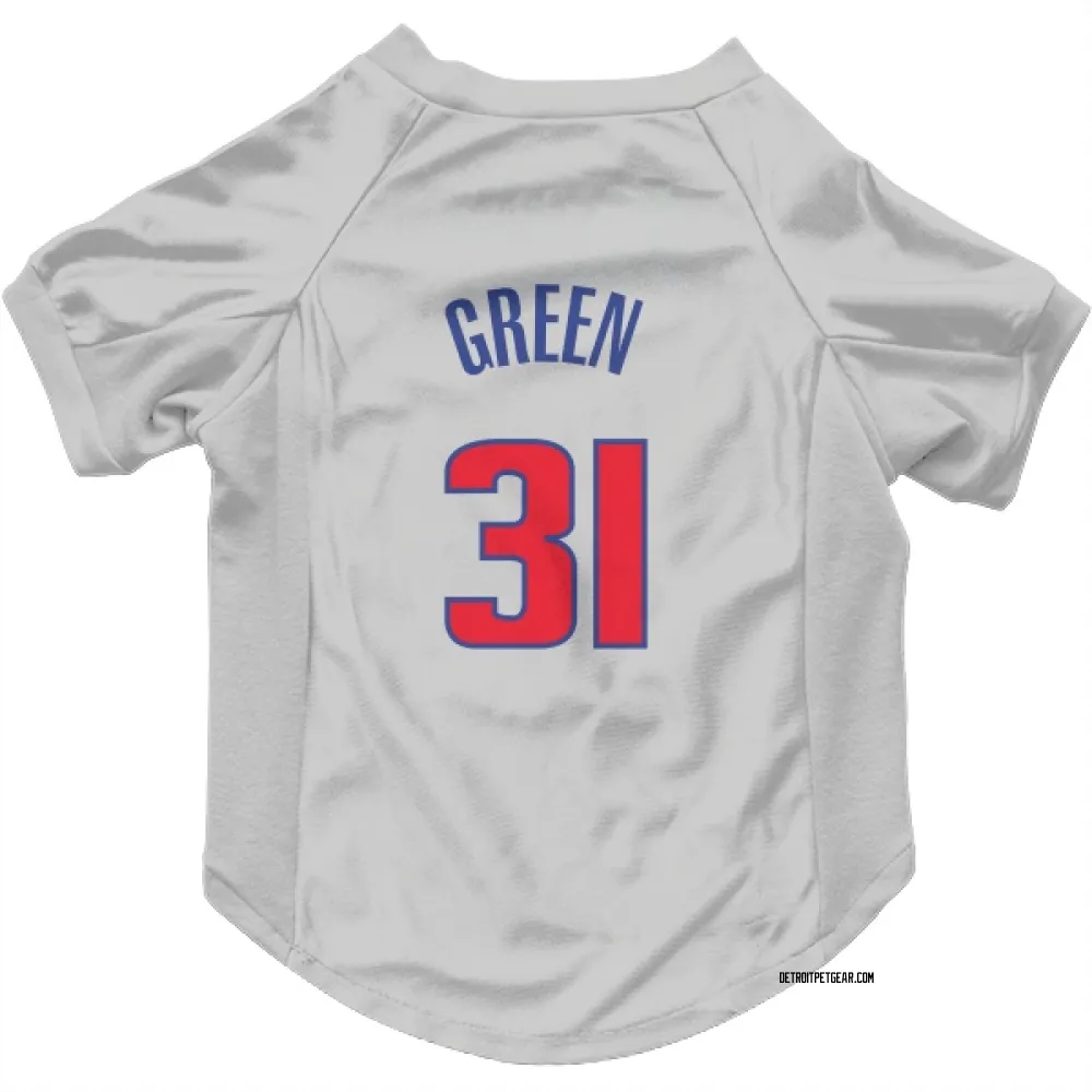 Detroit Pistons Javonte Green White Pet Jersey for Dog & Cat