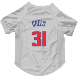 Detroit Pistons Javonte Green White Pet Jersey for Dog & Cat