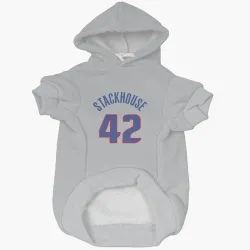 Detroit Pistons Jerry Stackhouse Gray Pet Hoodie for Dog & Cat