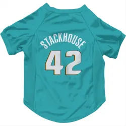 Detroit Pistons Jerry Stackhouse Teal Pet Jersey for Dog & Cat