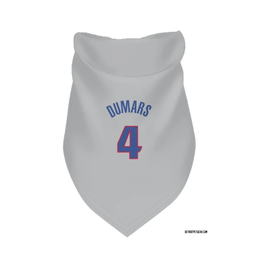 Detroit Pistons Joe Dumars Gray Pet Bandana for Dog & Cat