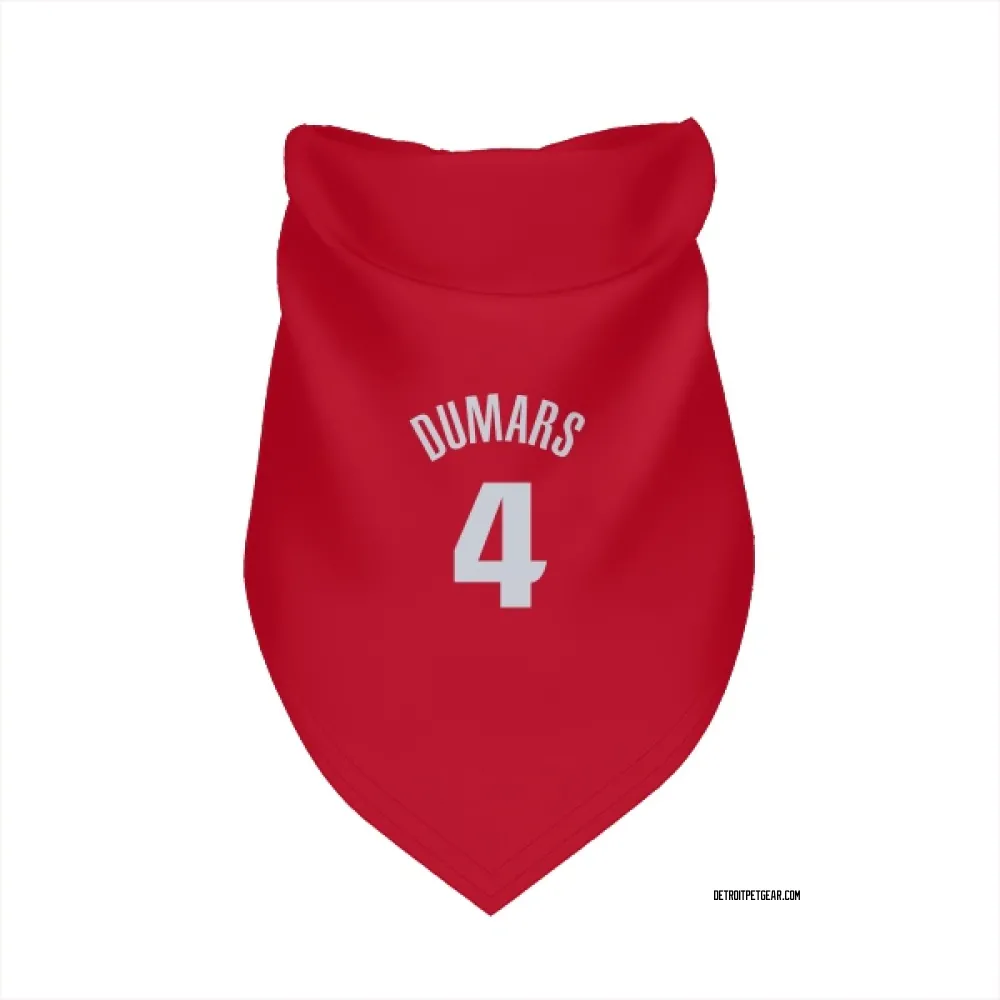 Detroit Pistons Joe Dumars Red Pet Bandana for Dog & Cat