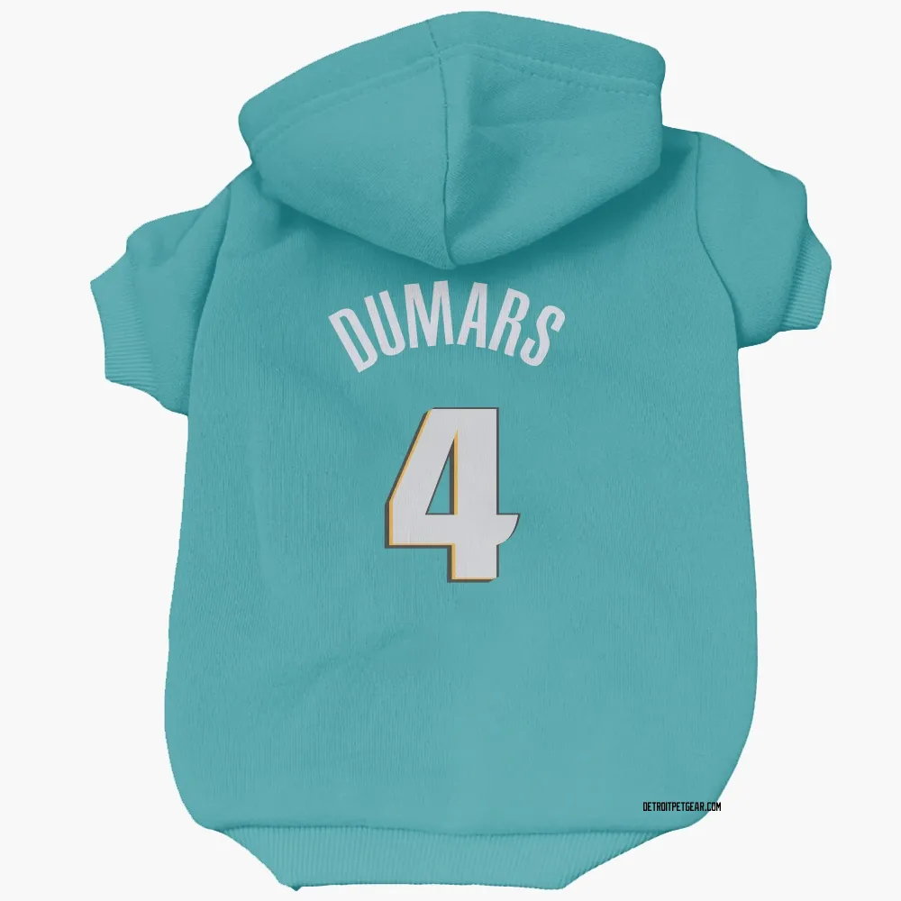 Detroit Pistons Joe Dumars Teal Pet Hoodie for Dog & Cat