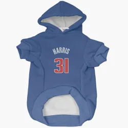 Detroit Pistons Joe Harris Blue Pet Hoodie for Dog & Cat