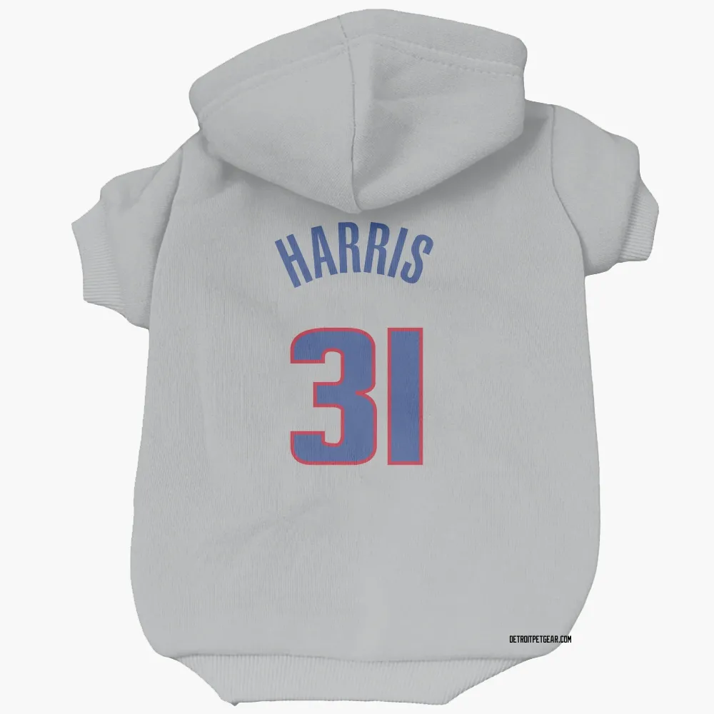 Detroit Pistons Joe Harris Gray Pet Hoodie for Dog & Cat