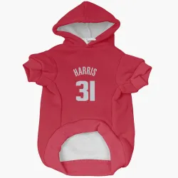 Detroit Pistons Joe Harris Red Pet Hoodie for Dog & Cat