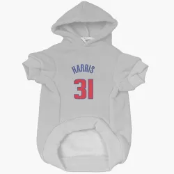 Detroit Pistons Joe Harris White Pet Hoodie for Dog & Cat