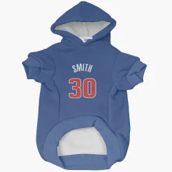 Detroit Pistons Joe Smith Blue Pet Hoodie for Dog & Cat
