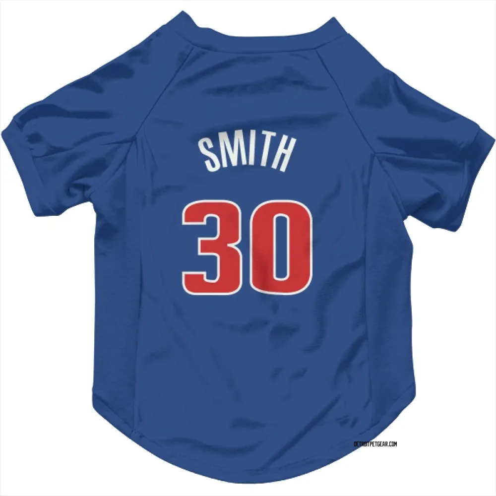 Detroit Pistons Joe Smith Blue Pet Jersey for Dog & Cat