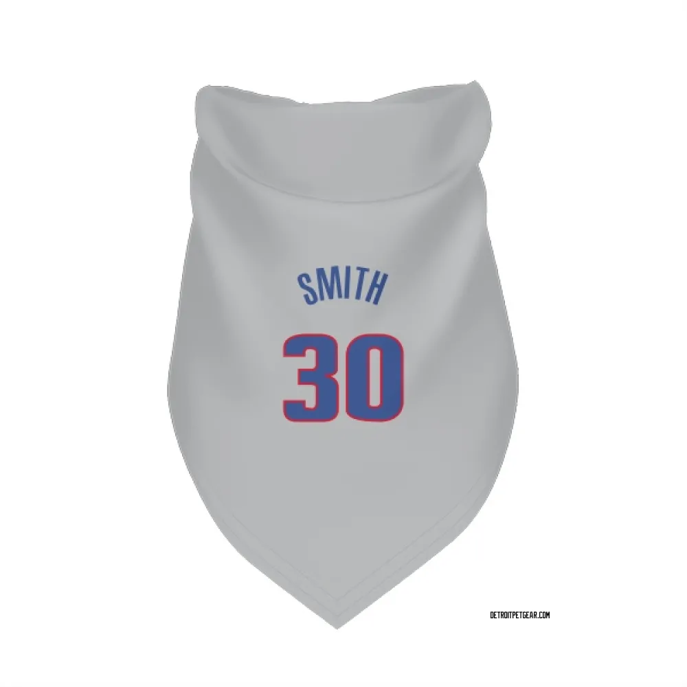 Detroit Pistons Joe Smith Gray Pet Bandana for Dog & Cat