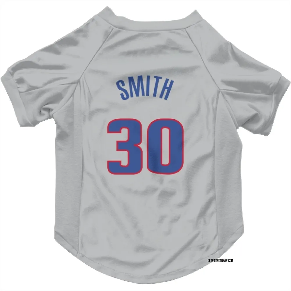 Detroit Pistons Joe Smith Gray Pet Jersey for Dog & Cat
