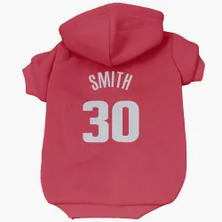 Detroit Pistons Joe Smith Red Pet Hoodie for Dog & Cat