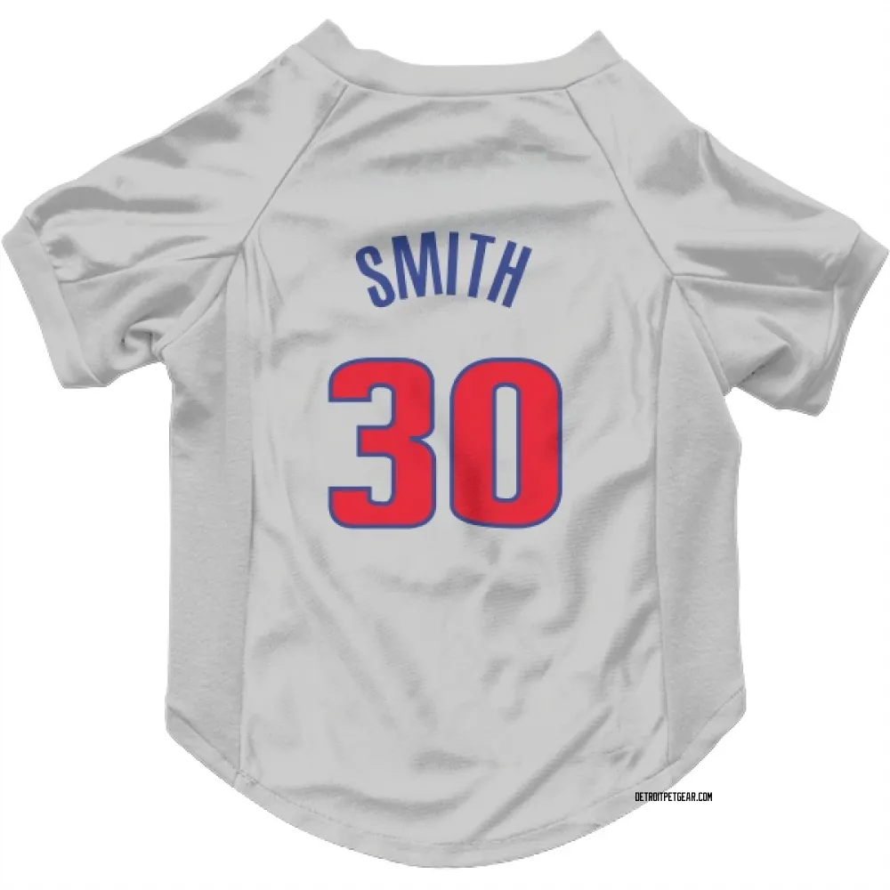 Detroit Pistons Joe Smith White Pet Jersey for Dog & Cat
