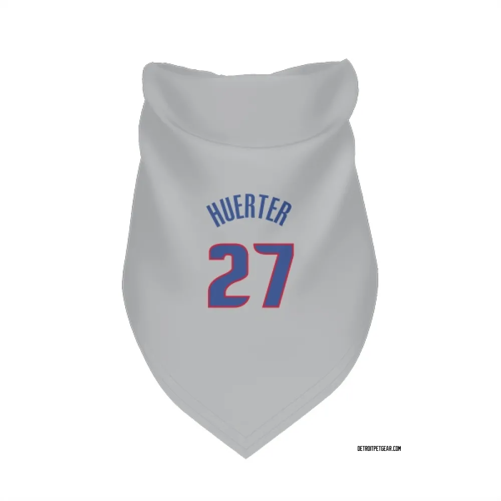 Detroit Pistons Kevin Huerter Gray Pet Bandana for Dog & Cat