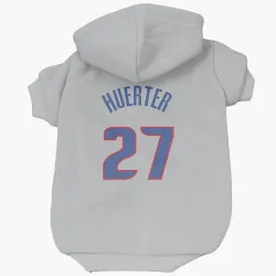 Detroit Pistons Kevin Huerter Gray Pet Hoodie for Dog & Cat