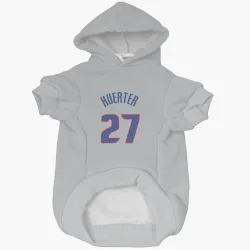 Detroit Pistons Kevin Huerter Gray Pet Hoodie for Dog & Cat