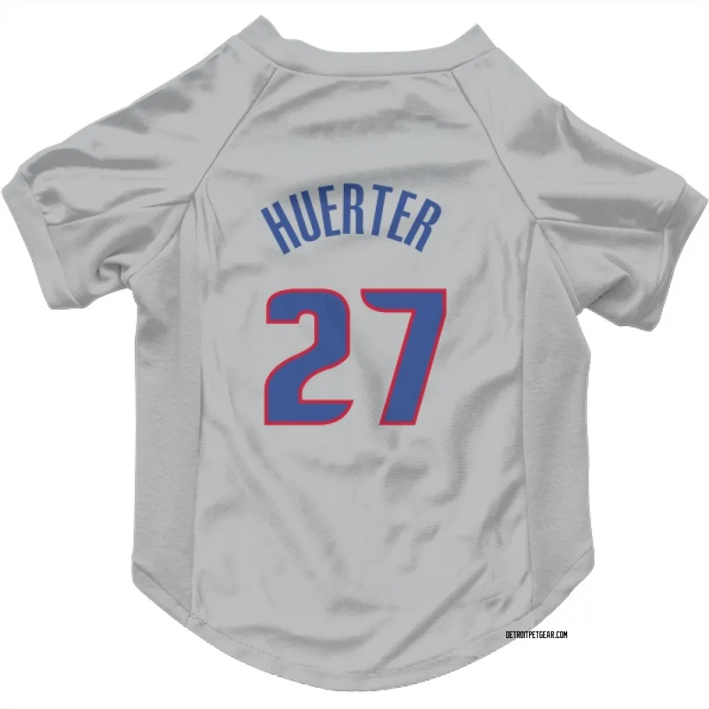 Detroit Pistons Kevin Huerter Gray Pet Jersey for Dog & Cat